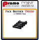 PACK DE 4 TONERS LASER PREMIUM BROTHER TN1050 NOIR