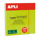 Apli Funny Sticky Notes 75x75mm - Bloc de 100 feuilles
