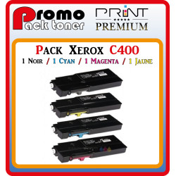 PACK 4 TONERS LASER PREMIUM XEROX C400 / C405 / 1BK - 1C - 1M - 1Y