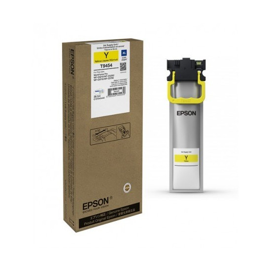 CARTOUCHE JET D'ENCRE ORIGINAL EPSON T9454 JAUNE 5000 PAGES