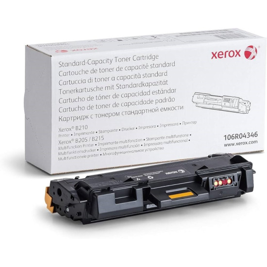 TONER LASER ORIGINAL XEROX B205 / B210 / 106R04346 NOIR 1500 PAGES