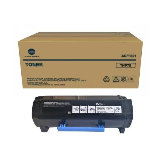 TONER LASER ORIGINAL KONICA TNP75 / TNP-75 / ACF0051 NOIR 20000 PAGES