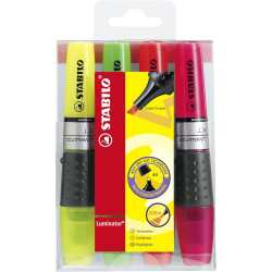 Stabilo Iluminator Pack de 4 marqueurs fluorescents