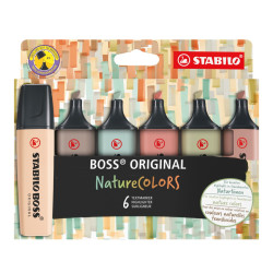 Stabilo Boss Naturecolors Pack de 6 Feutres - Trait entre 2 et 5 mm