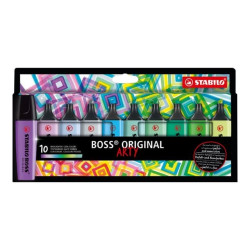 Stabilo Boss Original Arty Pack de 10 Feutres Fluorescents Couleurs