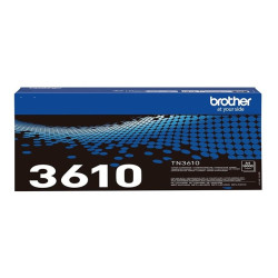 TONER LASER ORIGINAL BROTHER TN3610 NOIR 18000 PAGES