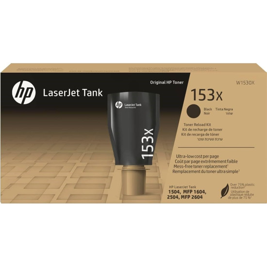 TONER LASER ORIGINAL HP W1530X / 153X NOIR 5000 PAGES