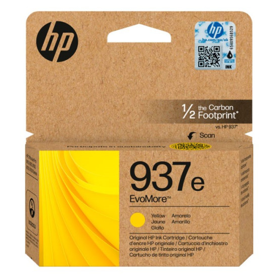 CARTOUCHE JET D'ENCRE ORIGINAL HP 4S6W8NE / N°937E JAUNE 1650 PAGES