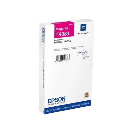 CARTOUCHE JET D'ENCRE ORIGINAL EPSON T9083 MAGENTA 4000 PAGES