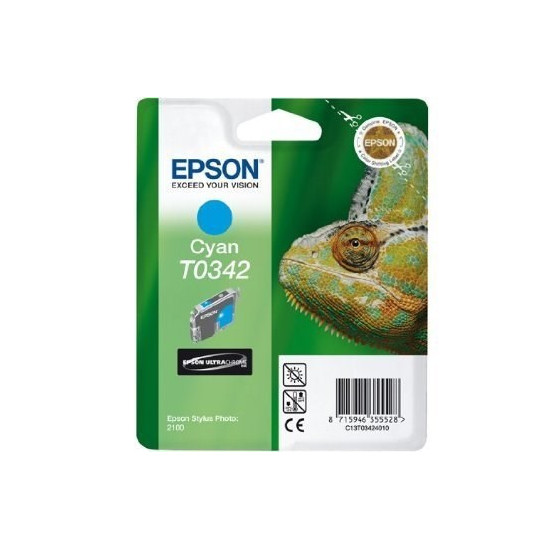 CARTOUCHE JET D'ENCRE ORIGINAL EPSON T0342 CYAN 17ML