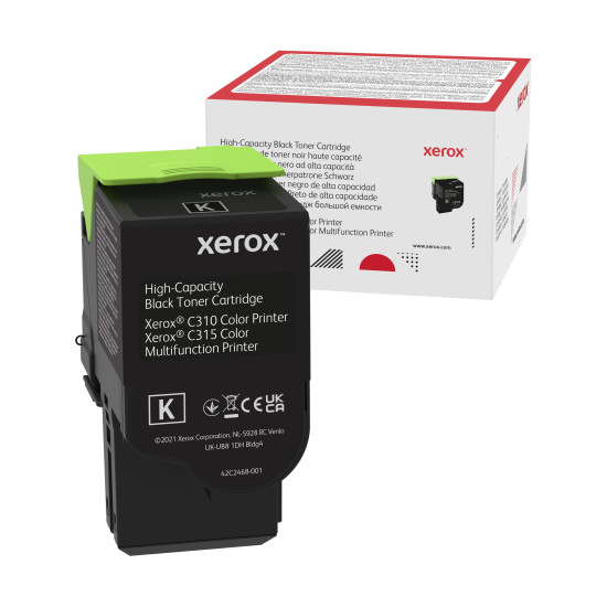TONER LASER ORIGINAL XEROX C310 / C315 / 006R04364 NOIR 8000 PAGES