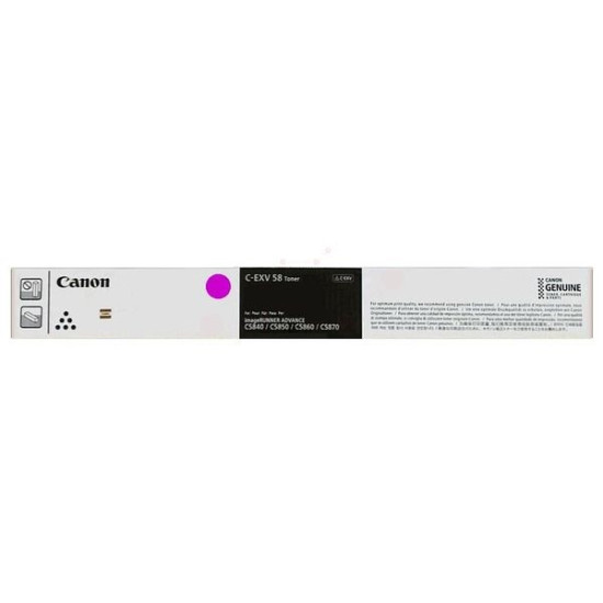 TONER LASER ORIGINAL CANON CEXV58 / 3765C002 MAGENTA 60000 PAGES