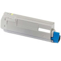 TONER LASER ORIGINAL OKI C532 - 46490605 JAUNE 6000 PAGES