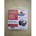 PACK 2 CARTOUCHES GENERIQUE CANON PG560XL / CL561XL / NOIR ET COULEUR