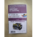 PACK 4 CARTOUCHES  GENERIQUE BROTHER LC3219XL / LC-3219 / BK-C-M-Y