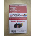 PACK 4 CARTOUCHES GENERIQUE CANON PGI1500XL / 9182B004 / NOIR ET COUL