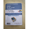 PACK 4 CARTOUCHES GENERIQUE EPSON 407XL / 1BK-1C-1M-1Y