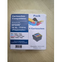 PACK 4 CARTOUCHES GENERIQUE EPSON T1816 / 18XL (1BK-1C-1M-1Y)