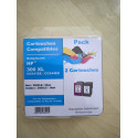 PACK DE 2 CARTOUCHES GENERIQUE HP 300XL / NOIR ET COULEUR
