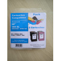 PACK DE 2 CARTOUCHES GENERIQUE HP 304XL / 3JB05AE NOIR ET COULEUR