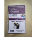 PACK DE 4 CARTOUCHES GENERIQUE BROTHER LC223 / LC-223 (1BK-1C-1M-1Y)