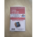 PACK DE 5 CARTOUCHES GENERIQUE CANON PGI580 / CLI581 (2BK-1C-1M-1Y)