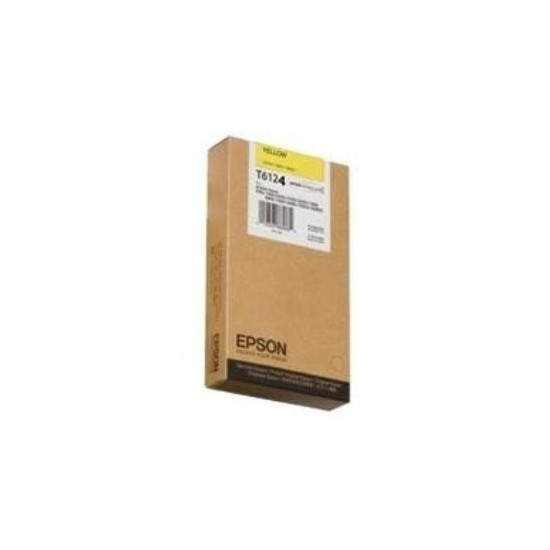 CARTOUCHE JET D'ENCRE ORIGINAL EPSON T6124 JAUNE 220ML