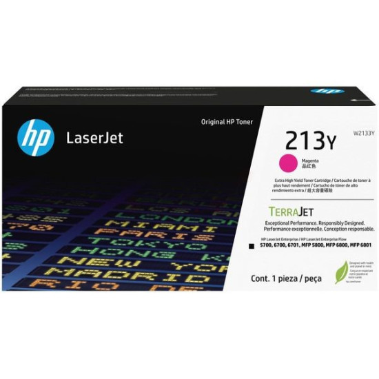 TONER LASER ORIGINAL HP W2133Y / 213Y MAGENTA 12000 PAGES
