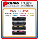PACK 4 TONERS LASER PREMIUM HP W203*X / 415X / 1BK-1C-1M-1Y