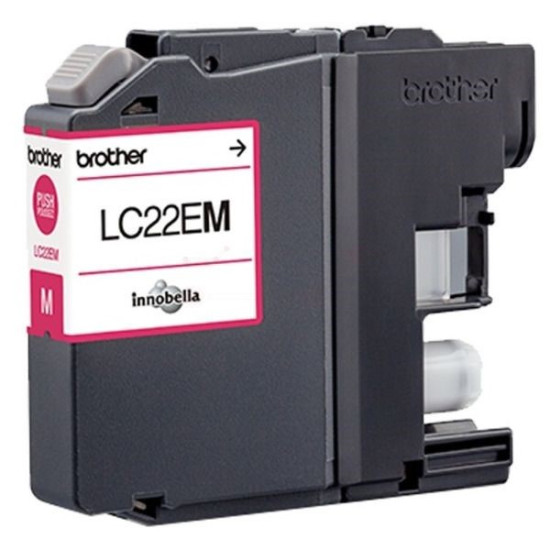 CARTOUCHE JET D'ENCRE ORIGINAL BROTHER LC22EM MAGENTA 1200 PAGES