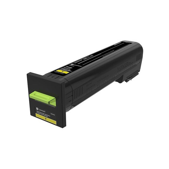 TONER LASER ORIGINAL LEXMARK 72K20Y0 / CS820 JAUNE 8000 PAGES