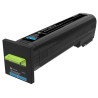 TONER LASER ORIGINAL LEXMARK 72K2XC0 / CS820 CYAN 22000 PAGES