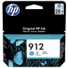 CARTOUCHE JET D'ENCRE ORIGINAL HP 912 CYAN / 3YL77AE / 315 PAGES