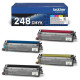 PACK DE 4 TONERS LASER ORIGINAL BROTHER TN248VAL / BK-C-M-Y