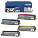 PACK DE 4 TONERS LASER ORIGINAL BROTHER TN248VAL / BK-C-M-Y