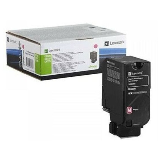 TONER LASER ORIGINAL LEXMARK 74C2HM0 MAGENTA 12000 PAGES
