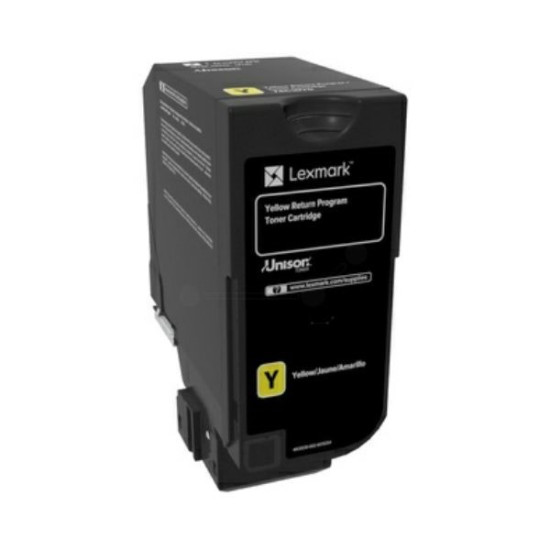 TONER LASER ORIGINAL LEXMARK 74C2HY0 JAUNE 12000 PAGES
