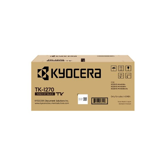 TONER LASER ORIGINAL KYOCERA TK1270 / 1T0C140NL0 NOIR 10000 PAGES