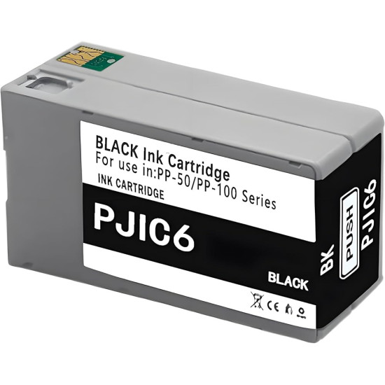 CARTOUCHE GENERIQUE EPSON S020452 / PJIC6BK NOIR 26ML