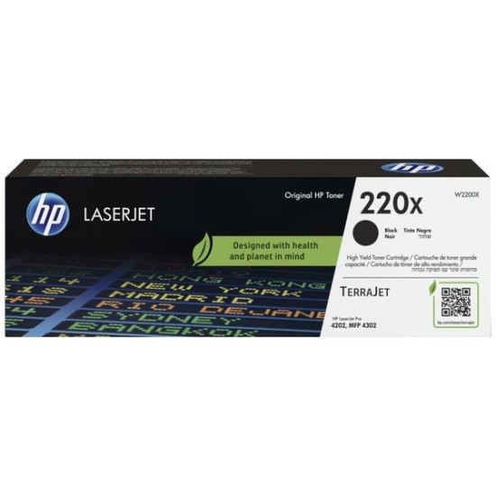 TONER LASER ORIGINAL HP W2200X / 220X NOIR 7500 PAGES