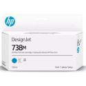 CARTOUCHE JET D'ENCRE ORIGINAL HP 738M DNJ / A24VMA CYAN 130ML