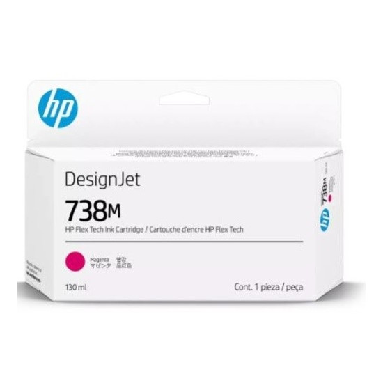 CARTOUCHE JET D'ENCRE ORIGINAL HP 738M DNJ / A24VNA MAGENTA 130ML