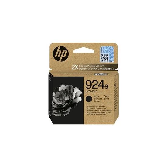 CARTOUCHE JET D'ENCRE ORIGINAL HP 4K0V0NE / N°924E NOIR 1000 PAGES