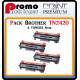 PACK DE 4 TONERS LASER PREMIUM BROTHER TN2420