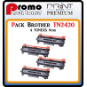 PACK DE 4 TONERS LASER PREMIUM BROTHER TN2420