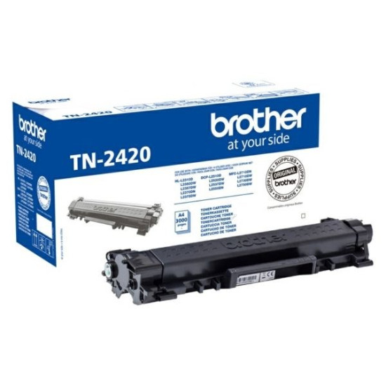 TONER LASER ORIGINAL BROTHER TN2420 NOIR 3000 PAGES
