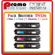 PACK 4 TONERS PREMIUM BROTHER TN326 / 1BK - 1C - 1M - 1Y