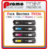 PACK 4 TONERS PREMIUM BROTHER TN326 / 1BK - 1C - 1M - 1Y