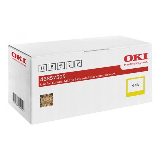 TAMBOUR ORIGINAL OKI C824 / C834 / C844 - 46857505 JAUNE 30000 PAGES