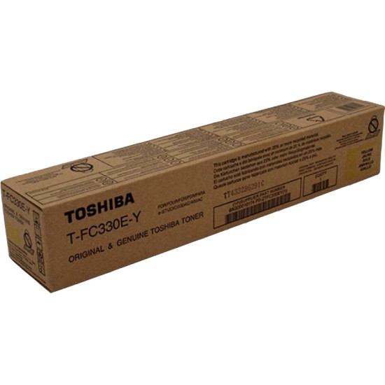 TONER ORIGINAL TOSHIBA T-FC330Y / 6AG00009143 JAUNE 15000 PAGES